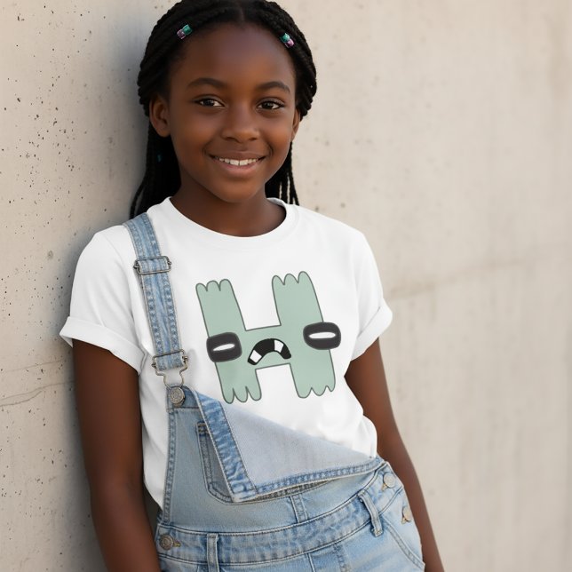 T-Shirt Alphabet Lettre H (Créateur téléchargé)
