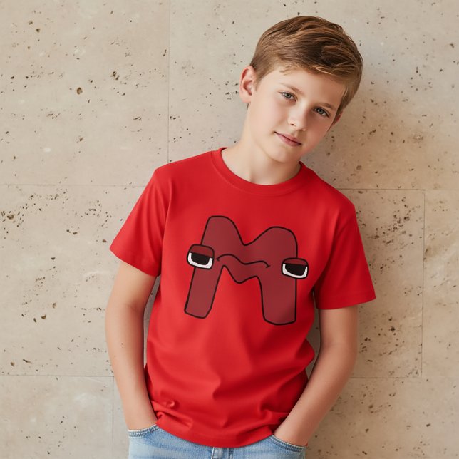 T-Shirt Alphabet Lettre M (Créateur téléchargé)