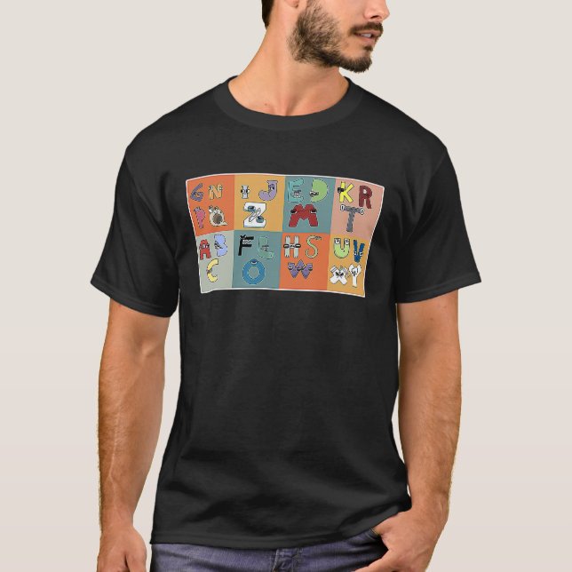 T-shirt Alphabet Lore Abc Costume Pour Garçons Corresponda (Devant)