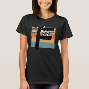 T-shirt Alphabet Lore f Retro Sunset Costume pour garçons
