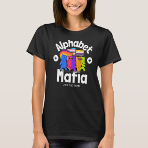 T-shirt Alphabet Mafia Lgbtq Pride Sonne Gay Je suis pour