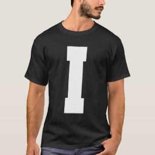 T-shirt Alphabet majuscule Lettre I