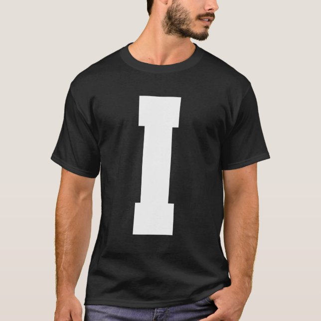 T-shirt Alphabet majuscule Lettre I (Devant)