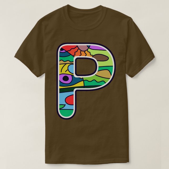 T-shirt Alphabet P 3 (Design devant)