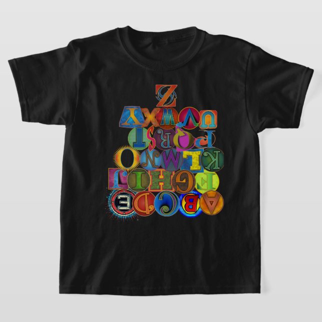 T-shirt Alphabet pour enfant (Poser)