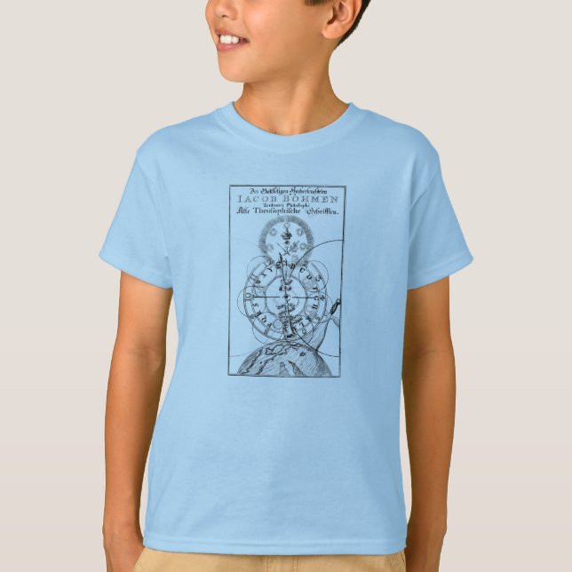 T-shirt Alphabet secret des Rosicruciens (Devant)