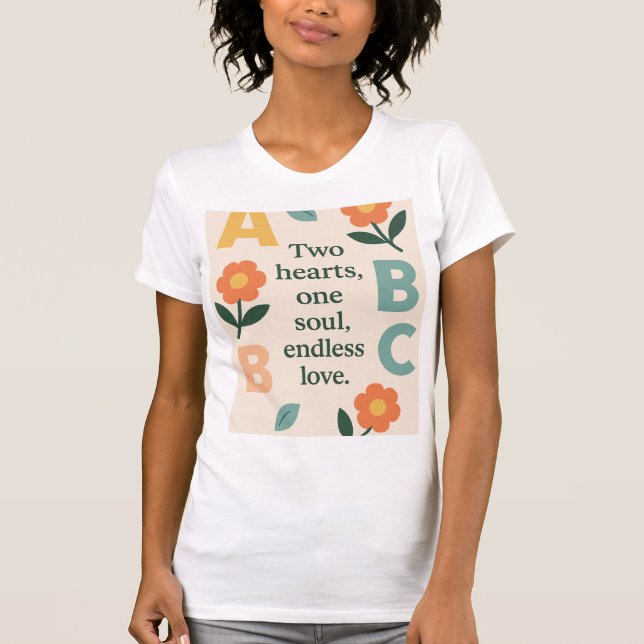 T-shirt Alphabets Arts IA (Devant)