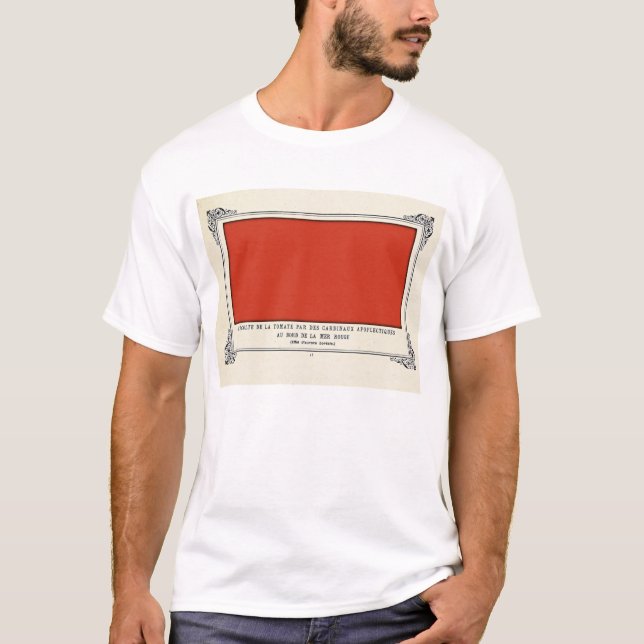 T-shirt Alphonse Allais, April Fools, Rouge, Art Abstrait (Devant)