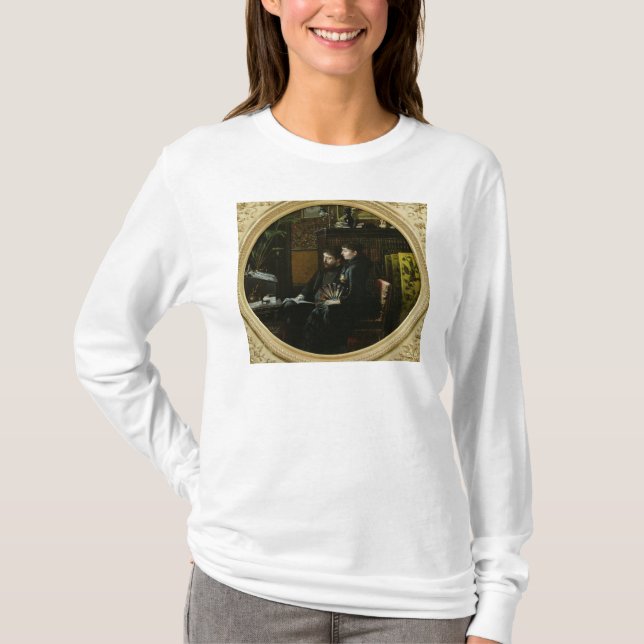 T-shirt Alphonse Daudet et son épouse dans leur étude (Devant)