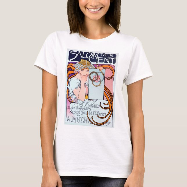 T-shirt Alphonse Mucha (Devant)