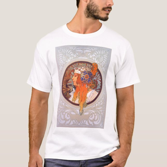 T-shirt Alphonse Mucha (Devant)