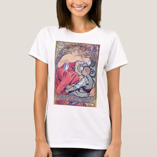 T-shirt Alphonse Mucha (Devant)