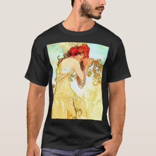T-shirt Alphonse Mucha Art Nouveau Été