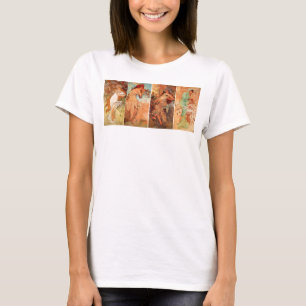 T-shirt Alphonse Mucha, Quatre Saisons