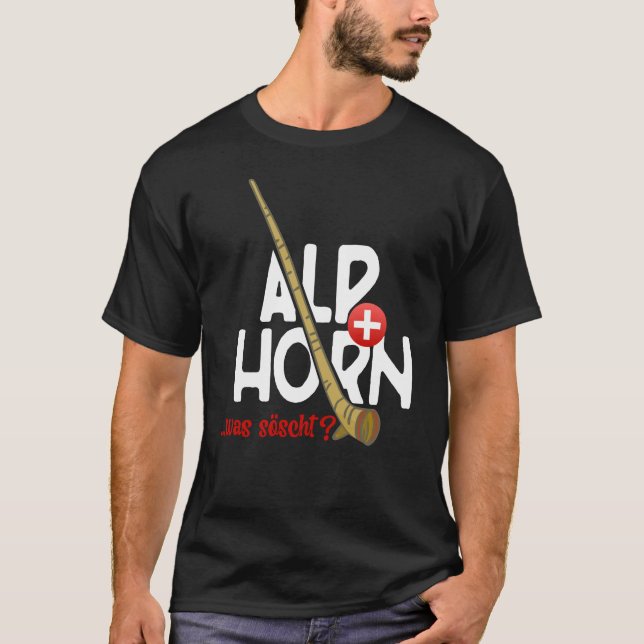 T-shirt Alphorn Suisse Quelles Chaussettes (Devant)