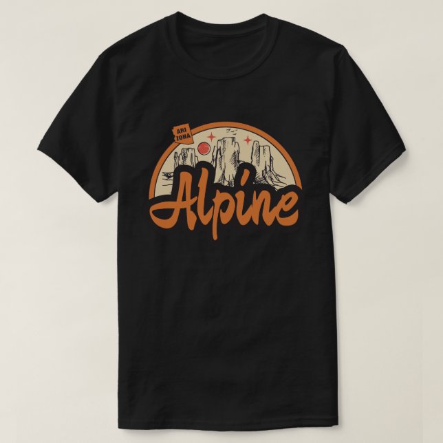 T-shirt Alpine, Arizona (Design devant)