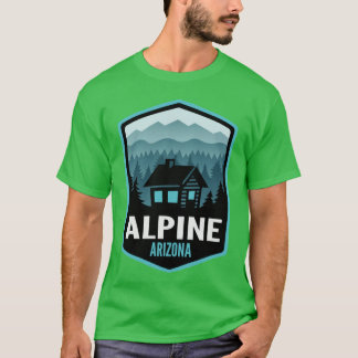 T-shirt Alpine Arizona Mountain Town Cabine
