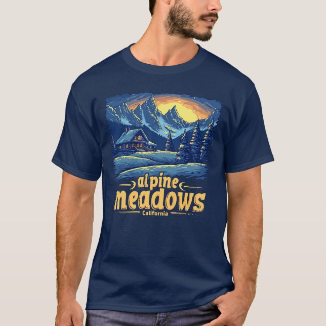 T-shirt Alpine Meadows Ski California Tee (Devant)