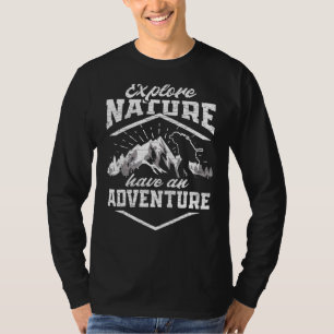 T-shirt Alpinisme À La randonnée Explorez La Nature
