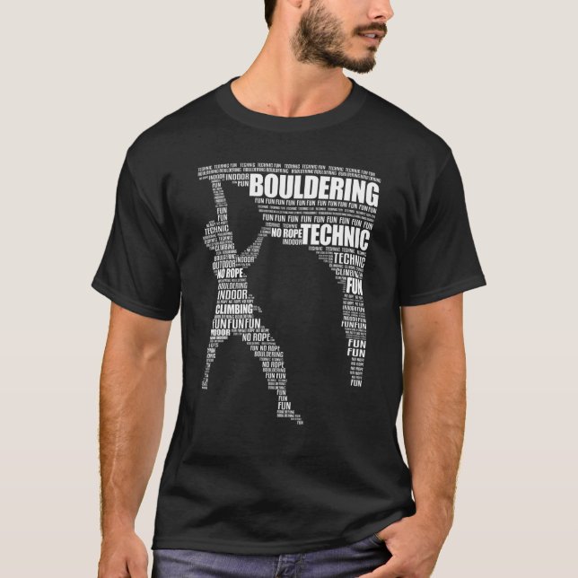 T-shirt Alpinisme Escalade Bouldering 2 (Devant)