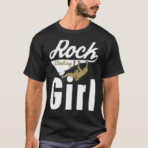 T-shirt Alpinisme vintage Avec Rock Escalade Girl