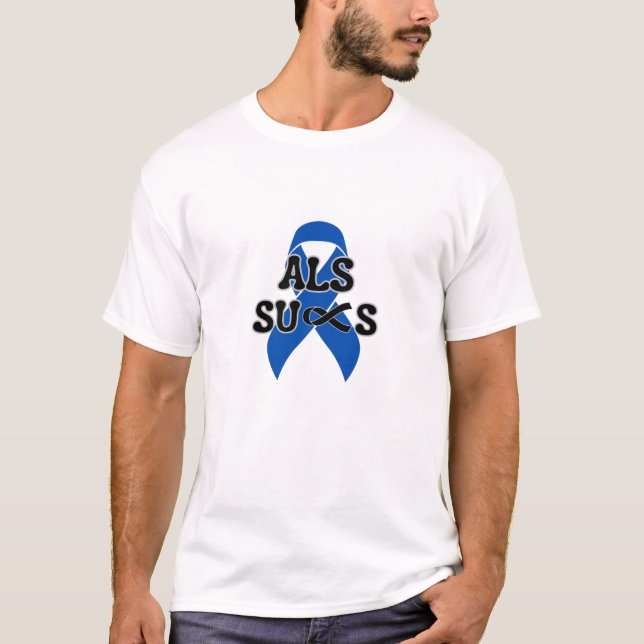 T-shirt ALS Sucks (Devant)
