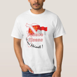 T-shirt "Alsace Elsass unsri Heimet (notre foyer)"
