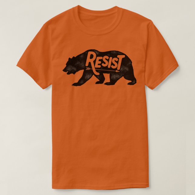 T-shirt ALT US National Park Service Résiste À L'Ours Vint (Design devant)