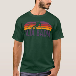 T-shirt Alta Badia Dolomites Italy Ski Resort Snowboard Sn