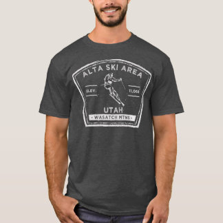 T-shirt Alta Utah Ski De Neige