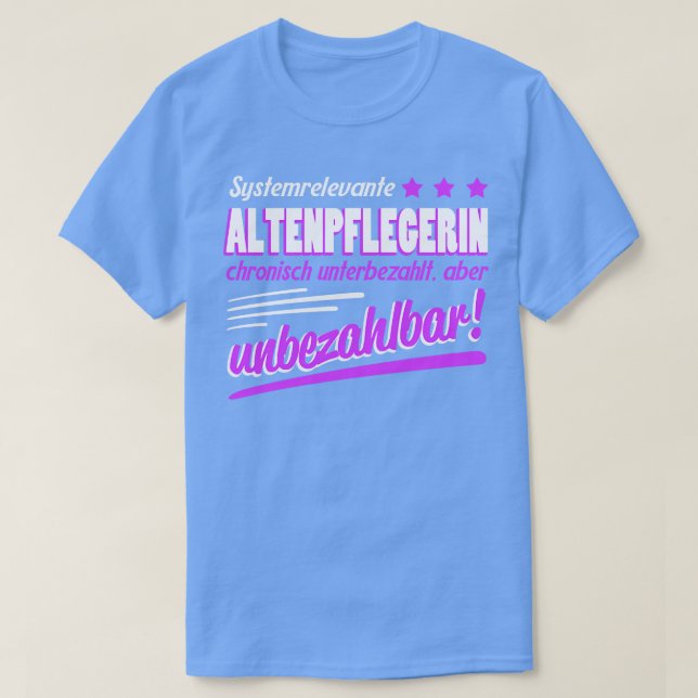 T-shirt Altenpflegerin Geschenk (Design devant)