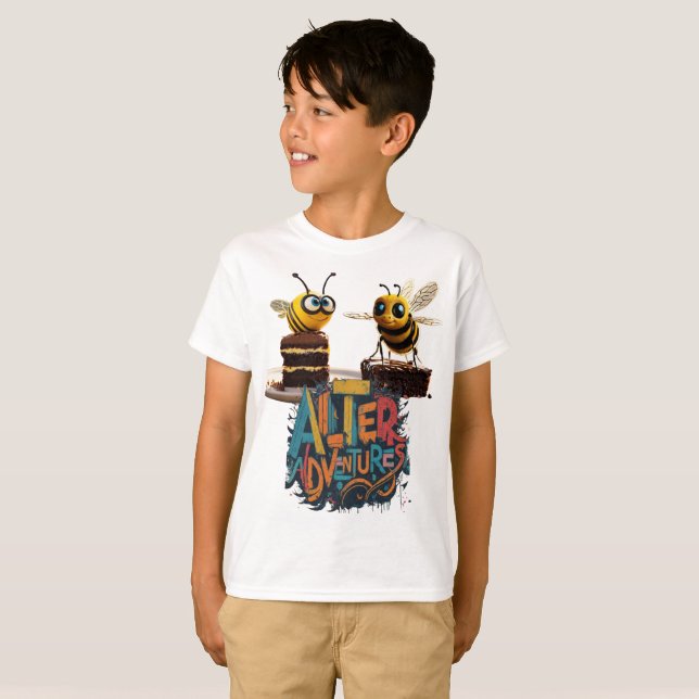 T-shirt Alter Aventures 3D Pixar Bee Flying Up (Devant entier)
