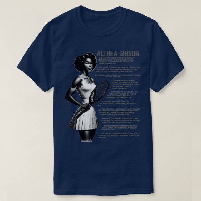 T-shirt Althea Gibson (Design devant)