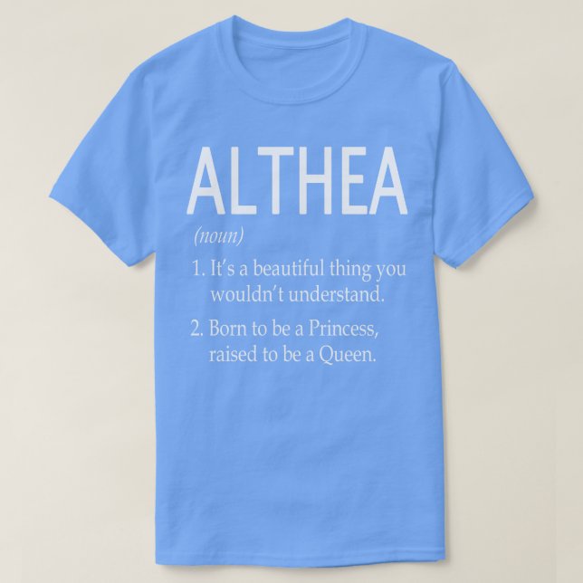 T-shirt Althea Nom Cadeau (Design devant)