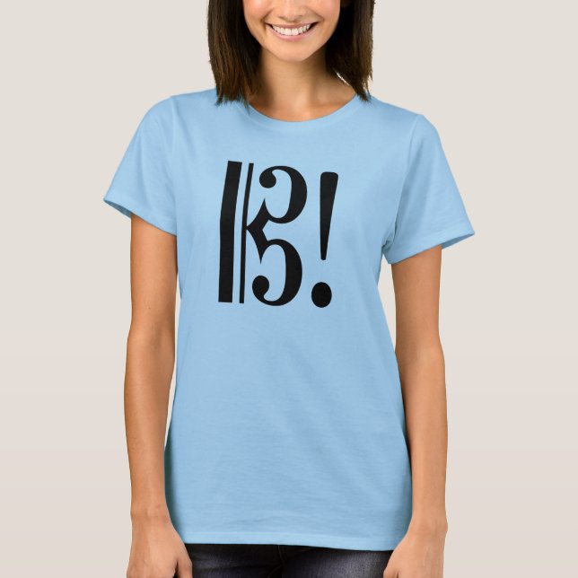 T-shirt AltoClefExclaimBlk (Devant)