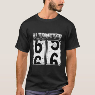 T-shirt Altometer 65-66 66 Geburtstag Salutation Naissance