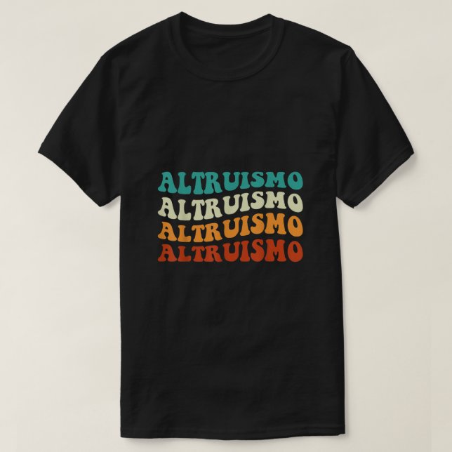 T-shirt Altruismo Selfless Donner Inspiration Retro Super (Design devant)