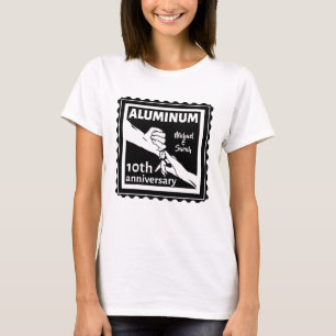 T-shirt ALUMINUM cadeau traditionnel 10e anniversaire mari