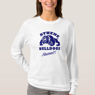T-shirt Alumni des Bulldogs d'Athènes chemise à manches
