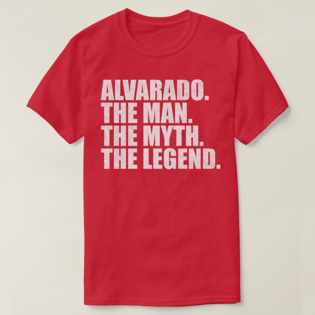 T-shirt Alvarado Alvarado Nom de famille Alvarado nom de f (Design devant)