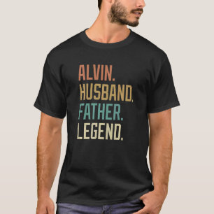 T-shirt Alvin Husband Père Légende Fête des pères Rétro
