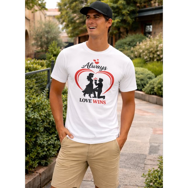 T-shirt Always Love Wins Unisex Bella Canvas Tee (Créateur téléchargé)