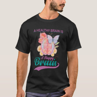 T-shirt Alzheimer Brain Injury Violet Alzheimer Sensibilis