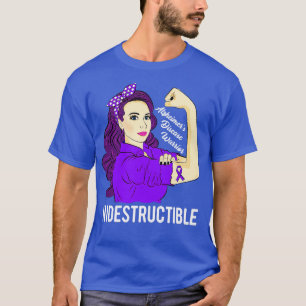 T-shirt Alzheimer Maladie Guerrier Indestructible