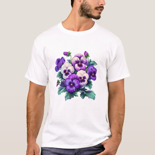 T-shirt Alzheimer Panseuse florale Démence Alzheimer (Devant)