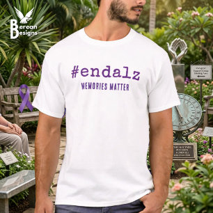 T-shirt Alzheimer Sensibilisation Mot-clic Finir Alzheimer