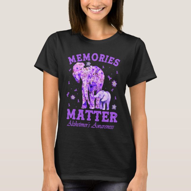 T-shirt Alzheimeru2019s Awareness Memories Matter Purple E (Devant)
