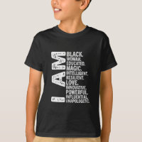 Am Black Woman Black History Mois instruit Noir