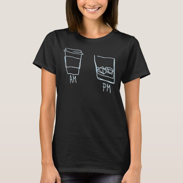 T-shirt AM Coffee PM Win (Devant)