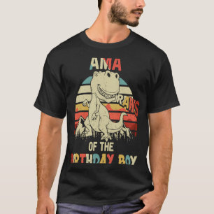 T-shirt Ama du garçon d'anniversaire Dinosaur Rawr T Rex